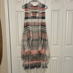 Origami Multicolor Lace Dress